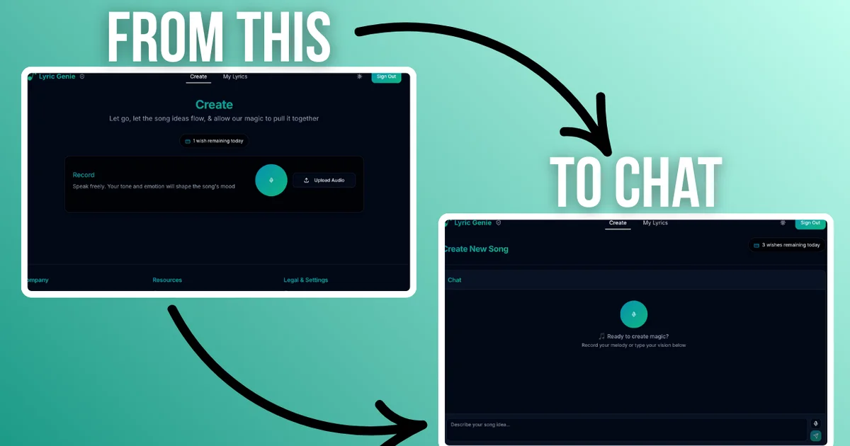 Introducing Lyric Genie's New Chat Interface: Your Most Flexible Songwriting Experience Yet